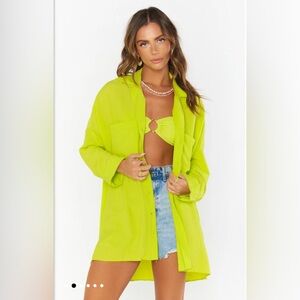 Show Me Your Mumu John’s Button Down Shirt Citrine Size S